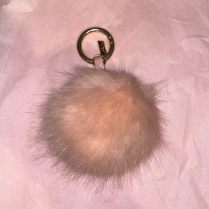Victoria Secret Fluffy Pink Keychain